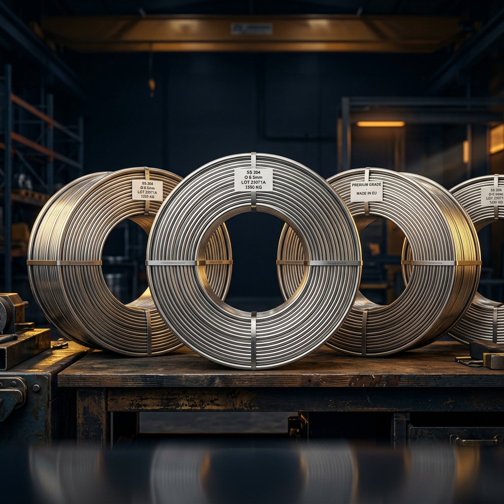 Stainless steel wire rod coils